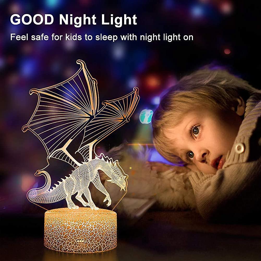 Dragon Lamp. Flying Dragon Night Light. Remote Control & 16 Colors Illusion V1263-JX-2264