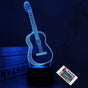 3D Night Light Guitar Gifts for Music Lovers, 3D Illusion Lamp with Remote Gift V1263-JX-2266