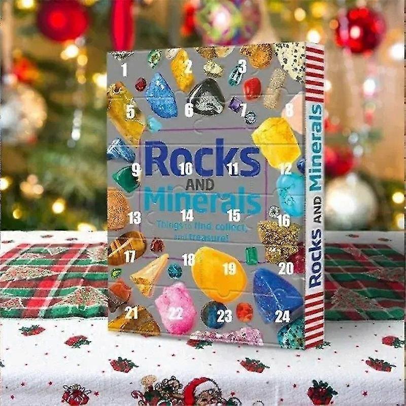 Healing Crystal Advent Calendar Babies With Rock Collections Pebbles Polished Gravel Christmas V1263-JX-2269