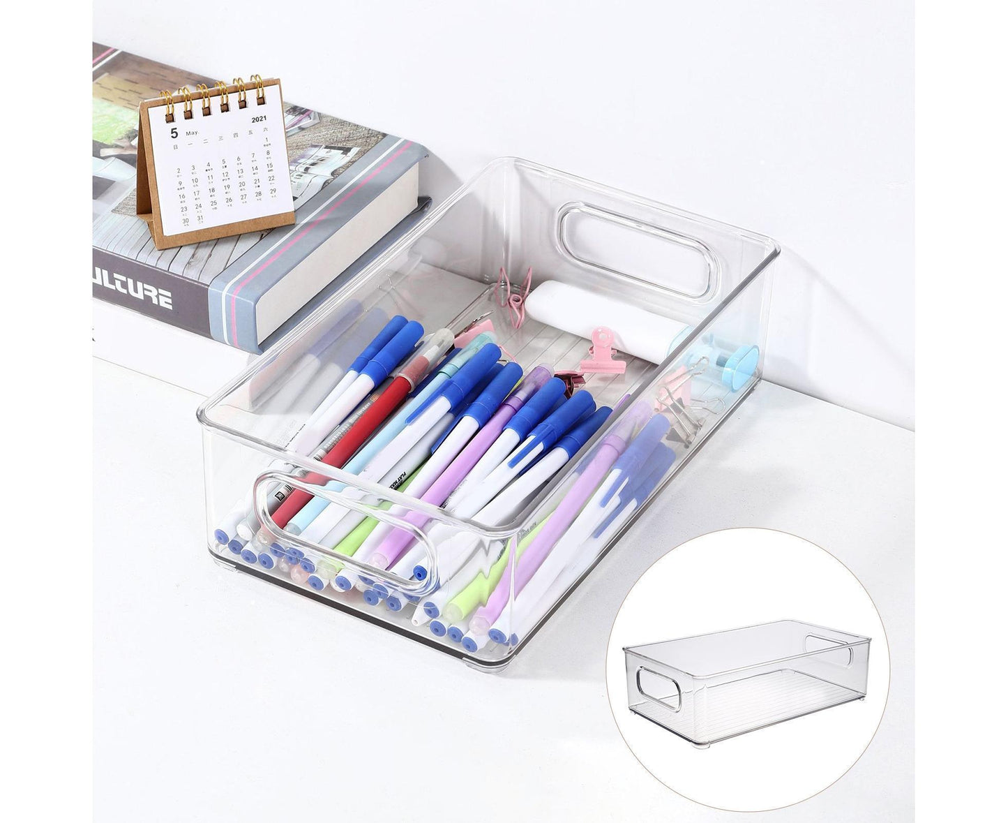 Refrigerator Organizer Bins Clear V1263-JX-227