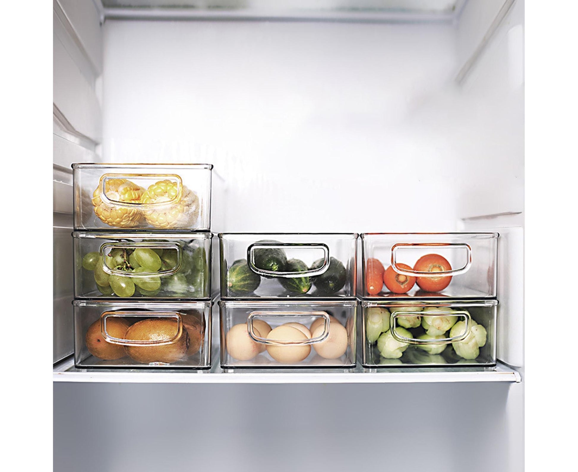 Refrigerator Organizer Bins Clear V1263-JX-227