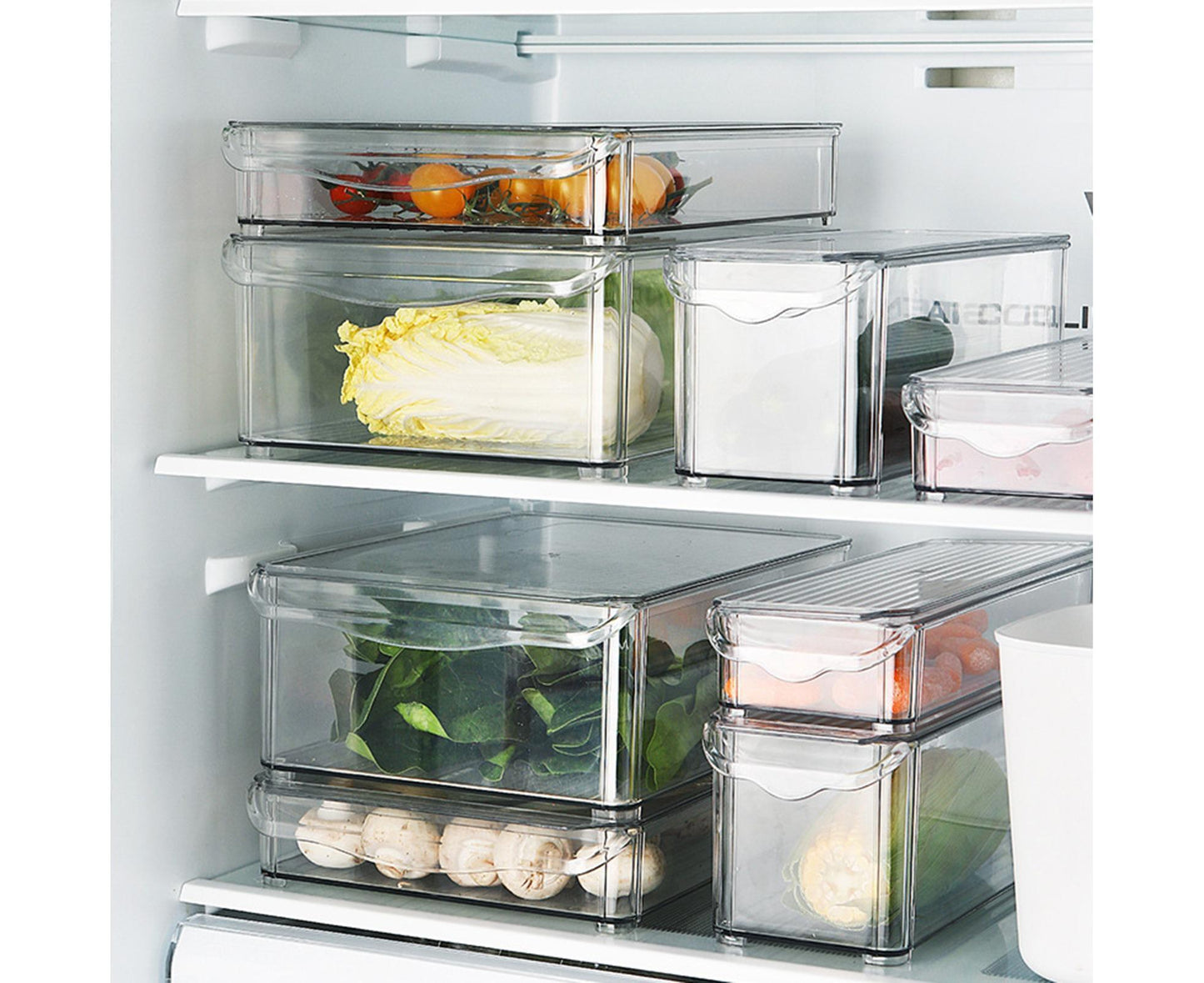 Refrigerator Organizer Bins Clear V1263-JX-227