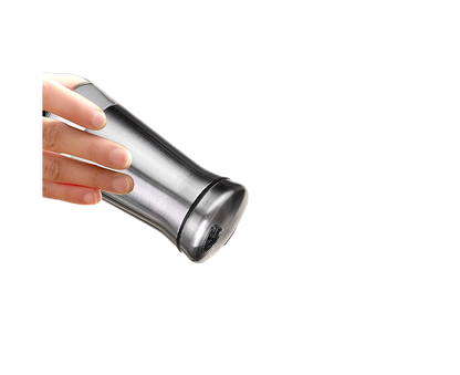 Salt Spice Shaker Dispenser Adjustable Pour Holes Stainless Steel Pepper Box Can-Silver V1263-JX-228