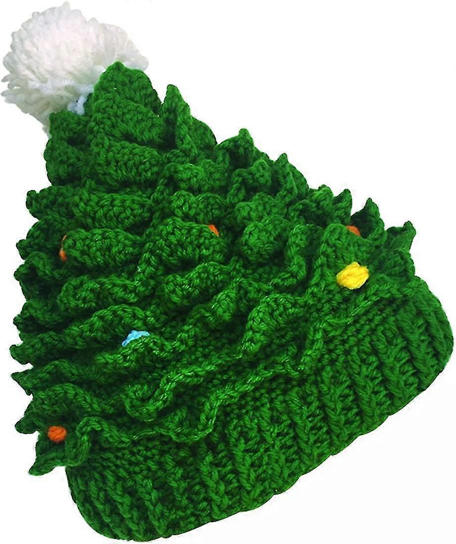 Unisex Christmas Winter Knitted Crochet Beanie Santa Hat Bearded Caps V1263-JX-2281