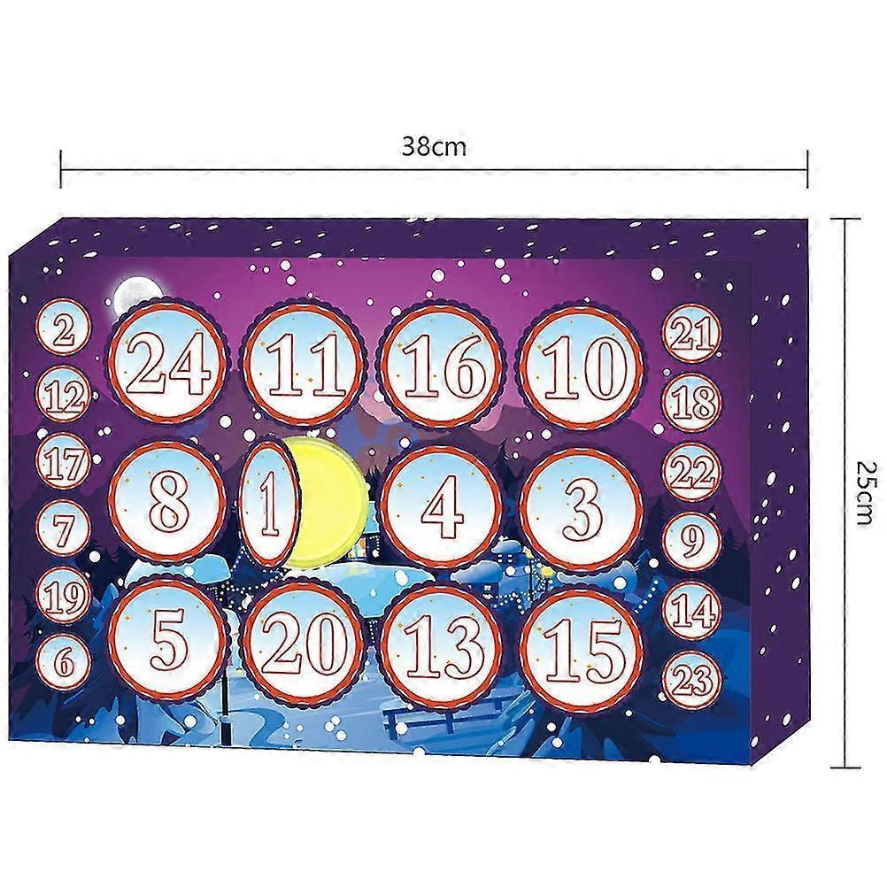 24pcs/set Crystal Clay Advent Calendar 2020 Countdown to Christmas for Babies Teens V1263-JX-2283