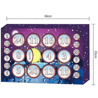 24pcs/set Crystal Clay Advent Calendar 2020 Countdown to Christmas for Babies Teens V1263-JX-2283