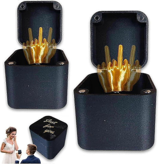 Middle Finger Surprise Gift Box, Funny Pop Up Surprise Gift Box, Christmas Halloween Novelty Fun Prank Gift V1263-JX-2287