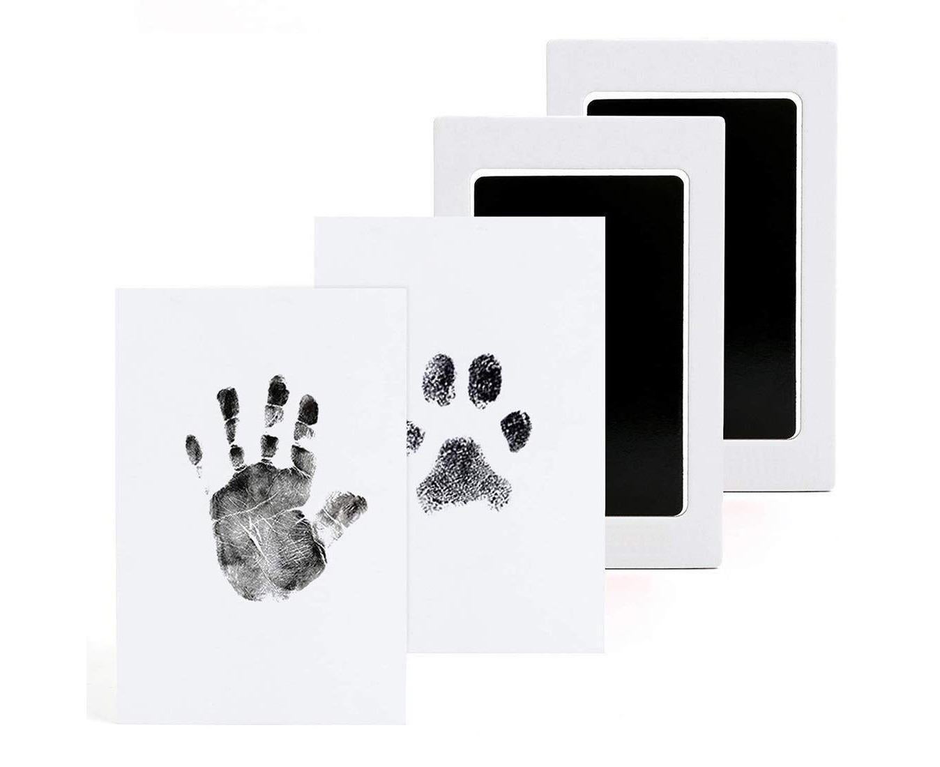 4PCS Babies Handprint and Footprint,Babies Imprint Kit for babies 0-6 Months V1263-JX-2296