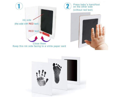 4PCS Babies Handprint and Footprint,Babies Imprint Kit for babies 0-6 Months V1263-JX-2296