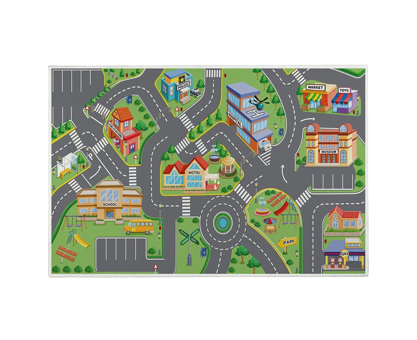Babies Carpet Play Mat Suitable For Playing With Cars And Toys - Play, Learn And Have Fun securely V1263-JX-2298