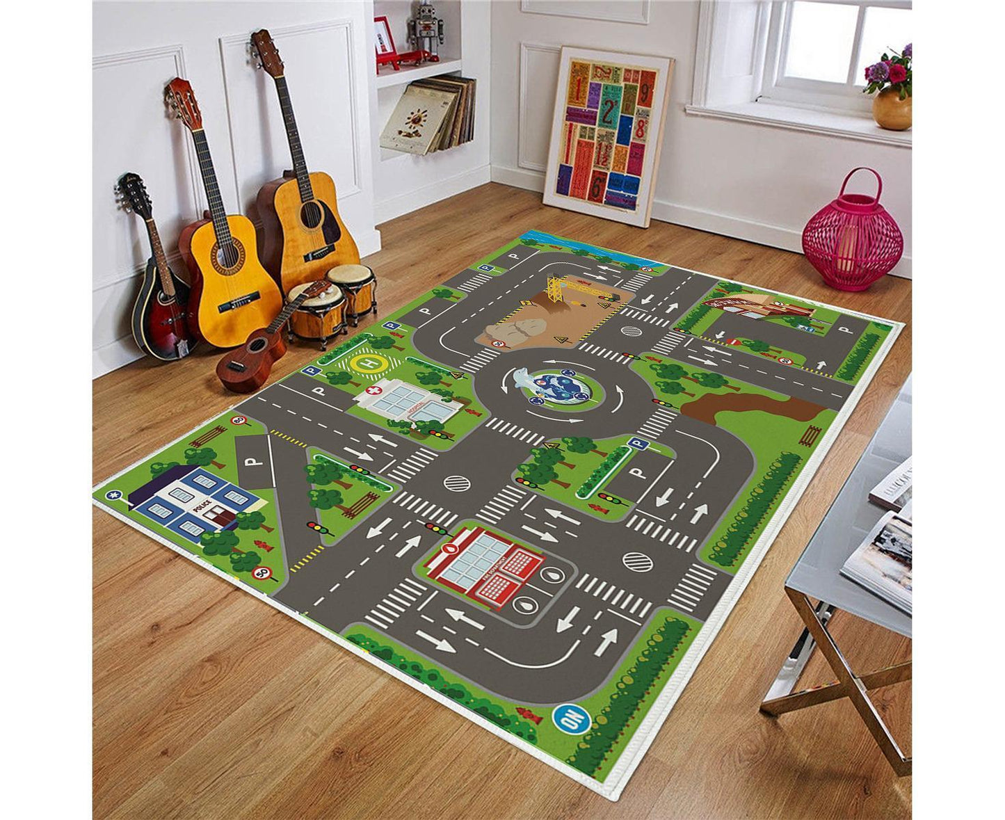 Babies Carpet Play Mat Suitable For Playing With Cars And Toys - Play, Learn And Have Fun securely V1263-JX-2299