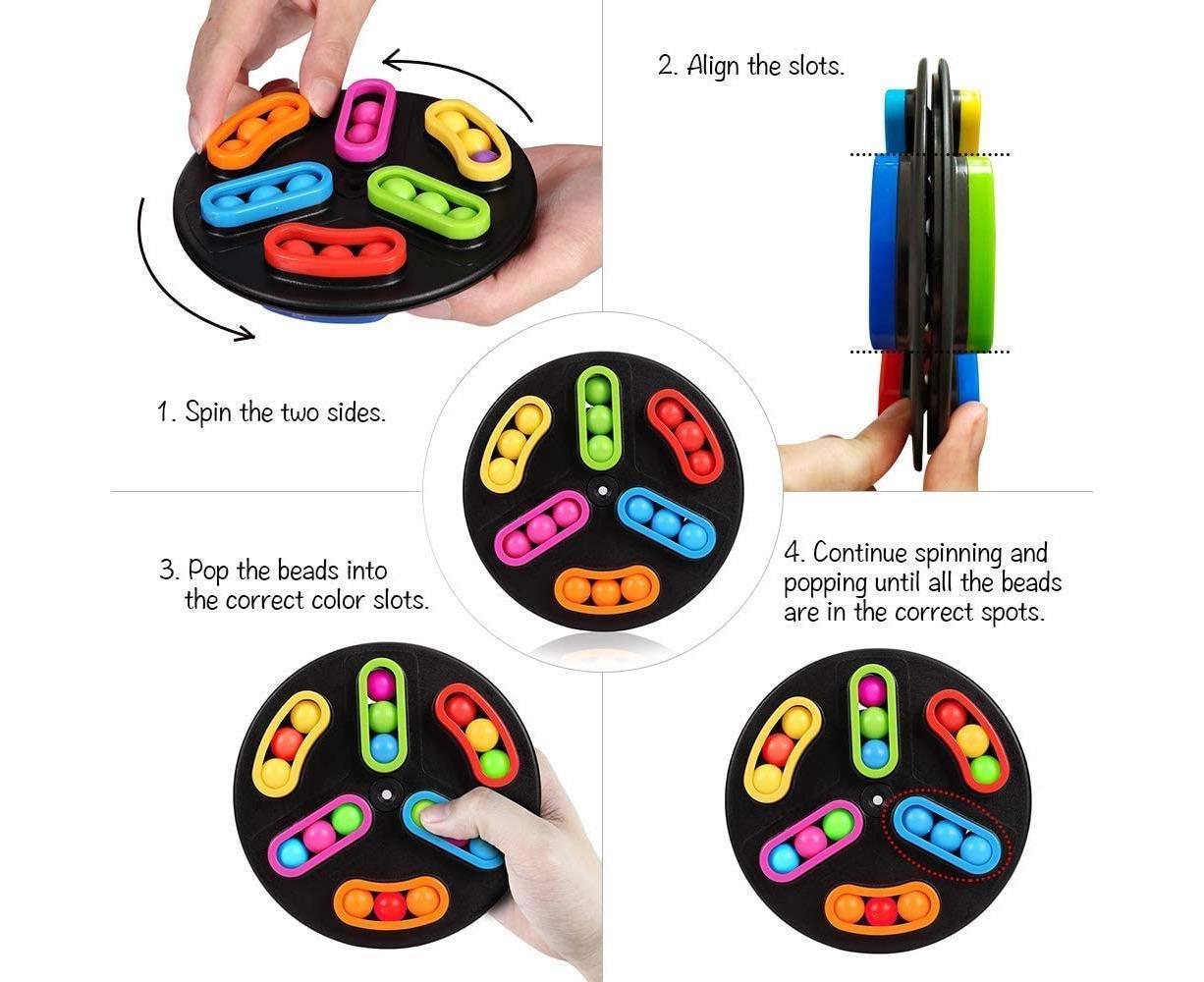 Brain Teaser Puzzles for Babies, Teens, and Adults, Spin, Twist, and Rotate This Mind Puzzle To Test Logic V1263-JX-2307