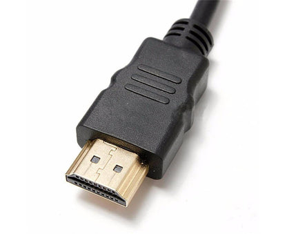1080P HDMI-compatible to VGA Multi-Display Video Converter Adapter Cable for PC DVD HDTV - Black V1263-JX-232