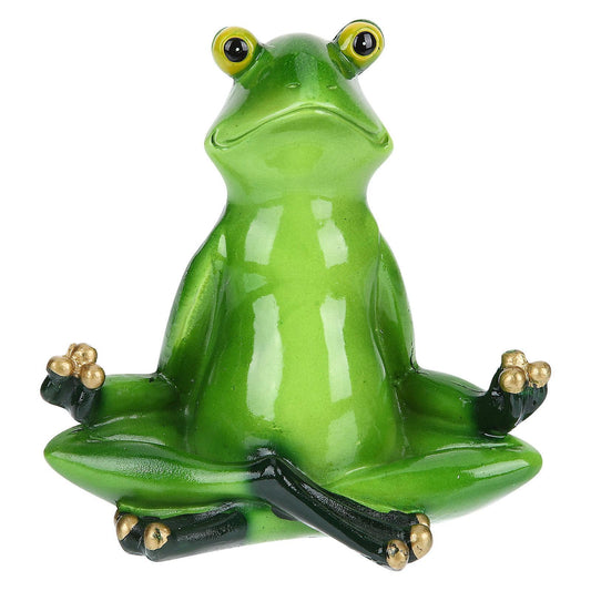 The Office Decor Patio Lawn Decorations Zen Yoga Frog Statue Funny Animal Statue V1263-JX-2324