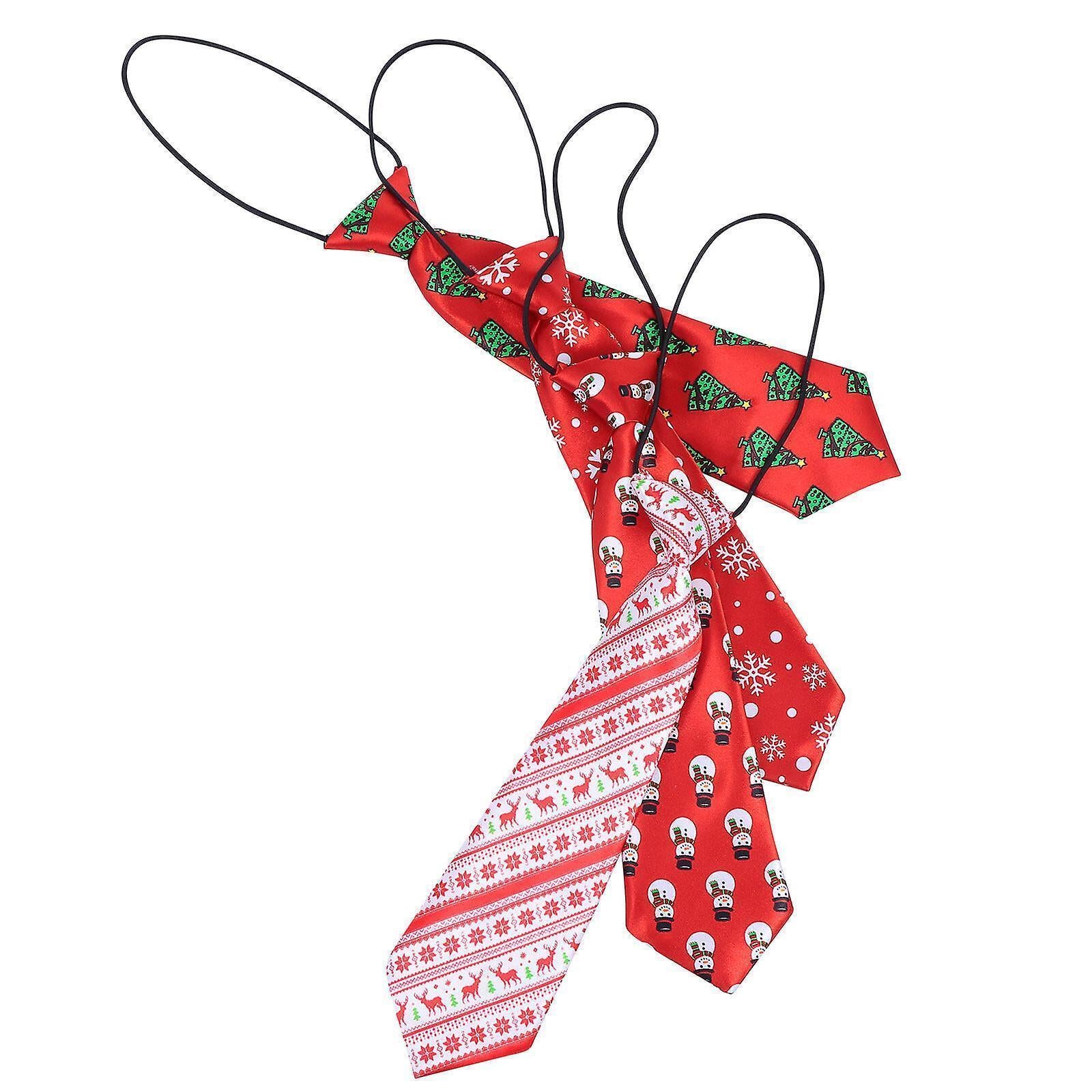 4pcs Christmas babies Ties Cartoon Handsome babies Ties Creative Xmas Ties V1263-JX-2329