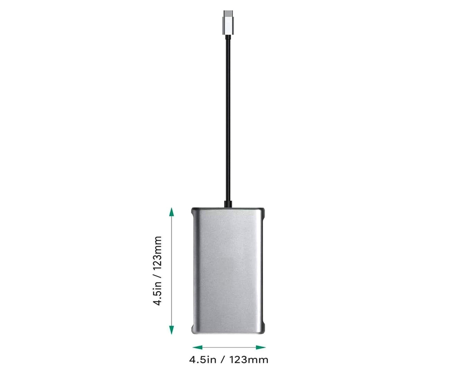 12 in 1 Multi-Interface Connection Type-C Expansion Dock Dual HDMI-compatible Converter - Grey V1263-JX-234