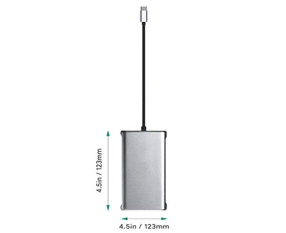 12 in 1 Multi-Interface Connection Type-C Expansion Dock Dual HDMI-compatible Converter - Grey V1263-JX-234