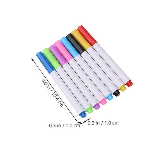 8Pcs Dry Erase Markers Planning Whiteboard Markers Painting Colored Markers Colored Erasable Pens V1263-JX-2375