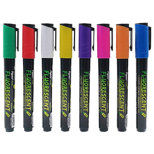 8Pcs Liquid Chalk Markers Dry Erase Marker Pens Erasable Blackboard Writing Pens Chalkboard Pens V1263-JX-2377