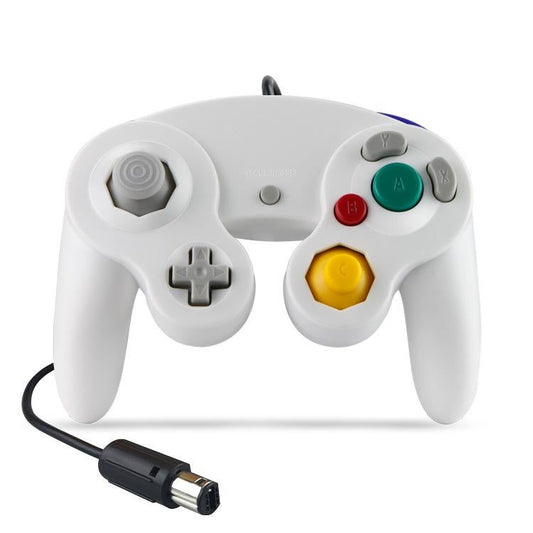Wired Game Controller for NGC Console - Classic Design,Compatible with GameCube,Vibration Feature - White V1263-JX-2398
