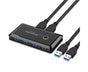 4 USB 2.0 Output Port Computer Sharing Hub Switcher Selector for Mac Chrome OS - Black V1263-JX-240