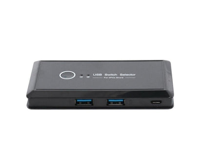 4 USB 2.0 Output Port Computer Sharing Hub Switcher Selector for Mac Chrome OS - Black V1263-JX-240