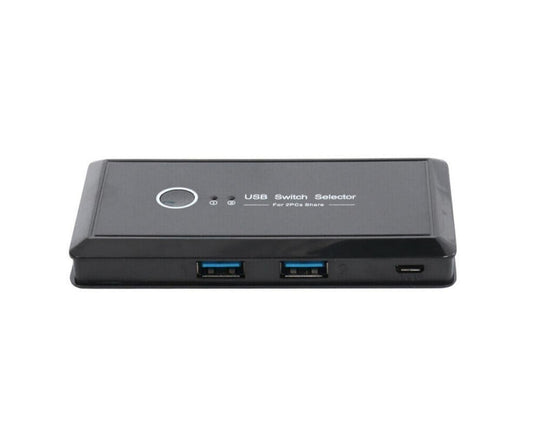 4 USB 2.0 Output Port Computer Sharing Hub Switcher Selector for Mac Chrome OS - Black V1263-JX-240