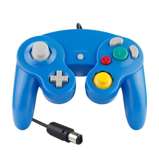 Wired Game Controller for NGC Console - Classic Design,Compatible with GameCube,Vibration Feature - Blue V1263-JX-2400