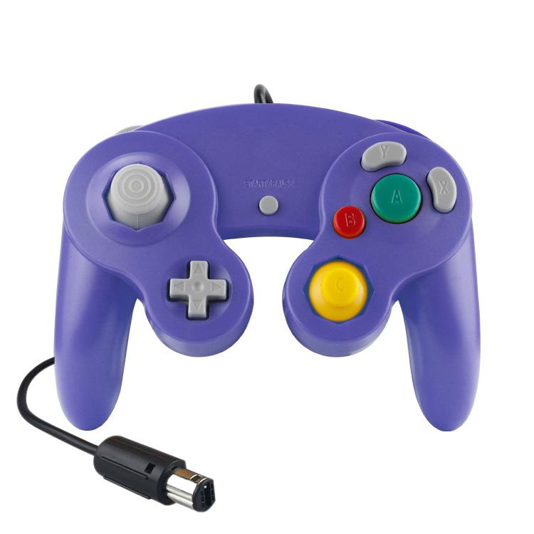 Wired Game Controller for NGC Console - Classic Design,Compatible with GameCube,Vibration Feature - Blue V1263-JX-2401