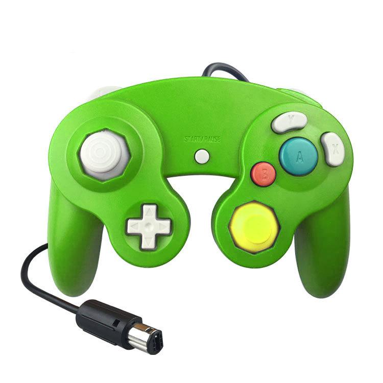 Wired Game Controller for NGC Console - Classic Design,Compatible with GameCube,Vibration Feature - Green V1263-JX-2409