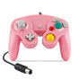 Wired Game Controller for NGC Console - Classic Design,Compatible with GameCube,Vibration Feature - Pink V1263-JX-2410