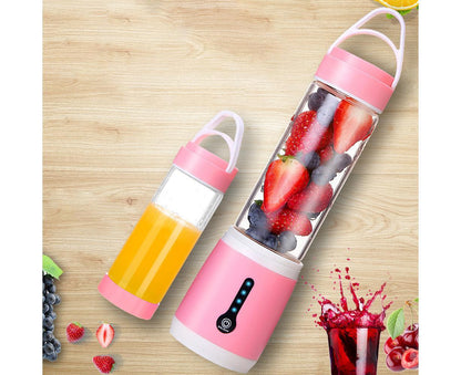 Portable Blender USB Rechargeable Juicer Cup 480ML Variant Size Value blue V1263-JX-2417