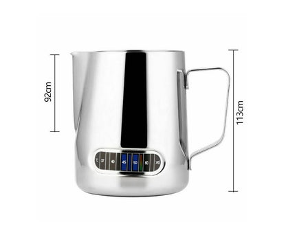 600ml Milk Frothing Thermometer Espresso Coffee Pitcher Stainless Steel Jug V1263-JX-2421