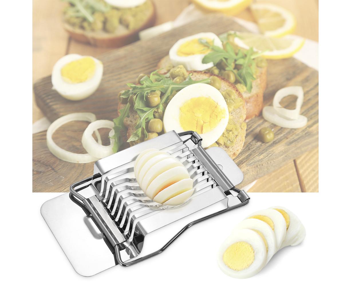 Kitchen Stainless Steel Egg Slicer Wire Egg Cheeses Chopper Dicer Cutter Tool for Salads Sandwiches V1263-JX-2422