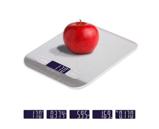 Kitchen Scale Digital Food Scale 5KG Measuring Range for Cooking Baking g lb oz ml kg Milk ml Stainless Steel V1263-JX-2426