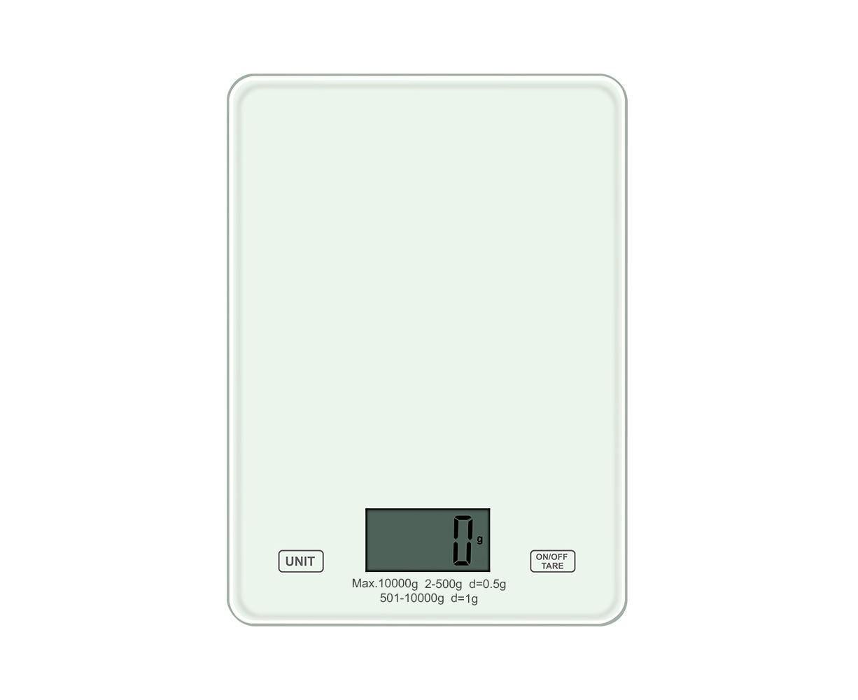 Digital Kitchen Scale Food Scale USB Rechargeable Weight Grams Ounces Tempered Glass Scale for Baking Cooking V1263-JX-2427