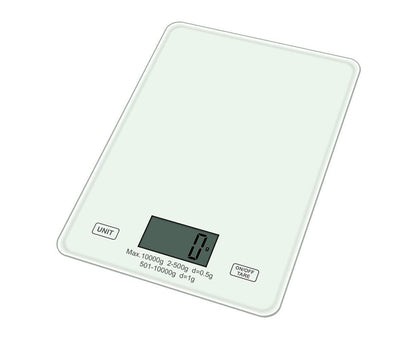 Digital Kitchen Scale Food Scale USB Rechargeable Weight Grams Ounces Tempered Glass Scale for Baking Cooking V1263-JX-2427