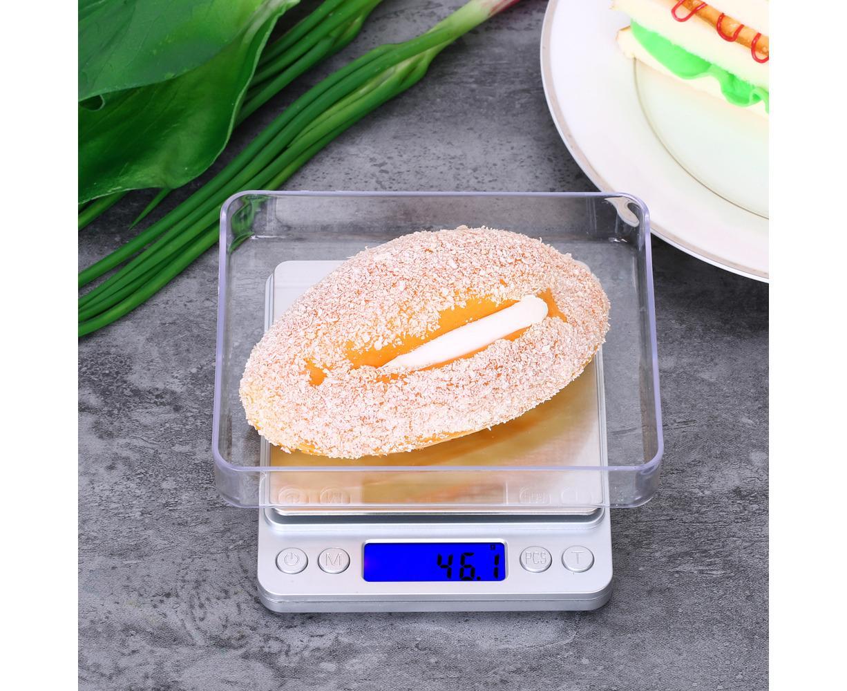 3000g/0.1g Accurate Kitchen Scale High-precision Jewelry Scale Mini Food Scale Electric Kitchen Scale with V1263-JX-2434