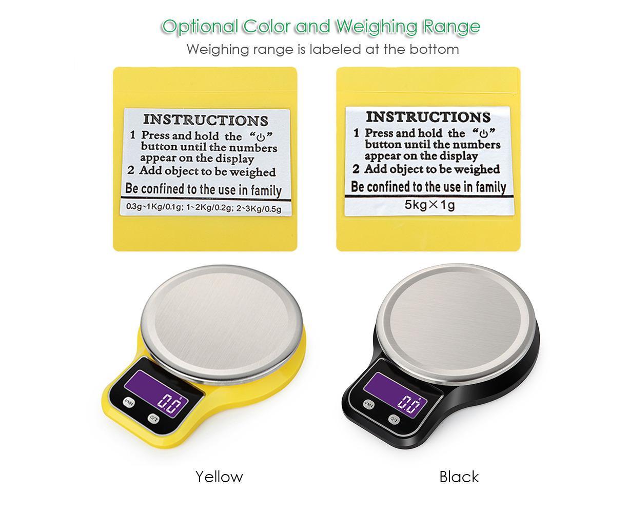Kitchen Scale Food Scale Mini Electronic Platform Scale Digital Scale with Stainless Steel Platform Scale V1263-JX-2437