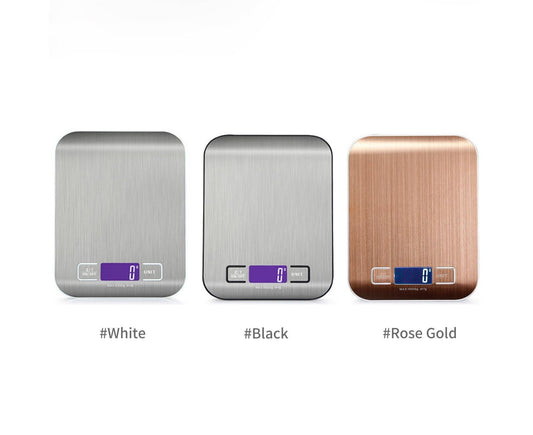 11lb Food Scale Digital Kitchen Scale LCD Display Scale Weight KG G oz ml and lb for Baking and Cooking V1263-JX-2439
