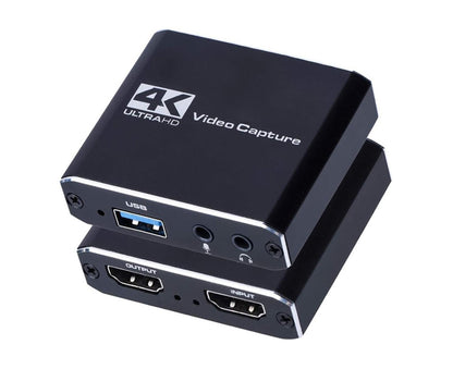 4K HDMI-compatible USB2.0 Video Capture Card Game Live Streaming Recording Box Adapter - Black V1263-JX-244