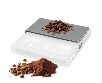 Mini Coffee Scale with Timer, 2kg/0.1g Accurate 3 Modes Type-C Rechargeable Portable Digital Scale for V1263-JX-2440