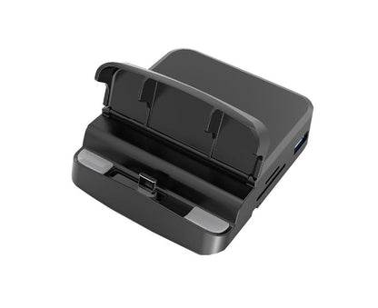 5 in1 Type C to HDMI-compatible Adapter USB 3.0/2.0 TFCard Slot Converter Holder - Black V1263-JX-245