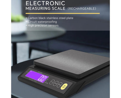Rechargeable Baking Electric Scale IP67 Waterproof High Accurate Kitchen Scale with Counting Tare Zeroing V1263-JX-2452