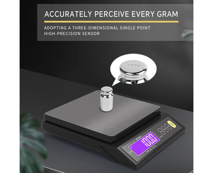 Rechargeable Baking Electric Scale IP67 Waterproof High Accurate Kitchen Scale with Counting Tare Zeroing V1263-JX-2452