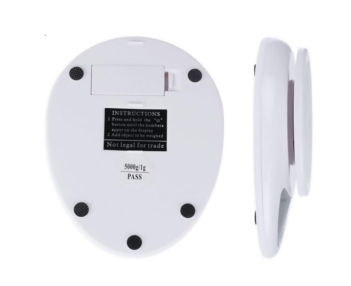 5KG/1g Digital Kitchen Food Scale for Cooking Barking Grams Ounces Pound Kilogram Units Switchable 120s V1263-JX-2453