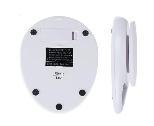 5KG/1g Digital Kitchen Food Scale for Cooking Barking Grams Ounces Pound Kilogram Units Switchable 120s V1263-JX-2453