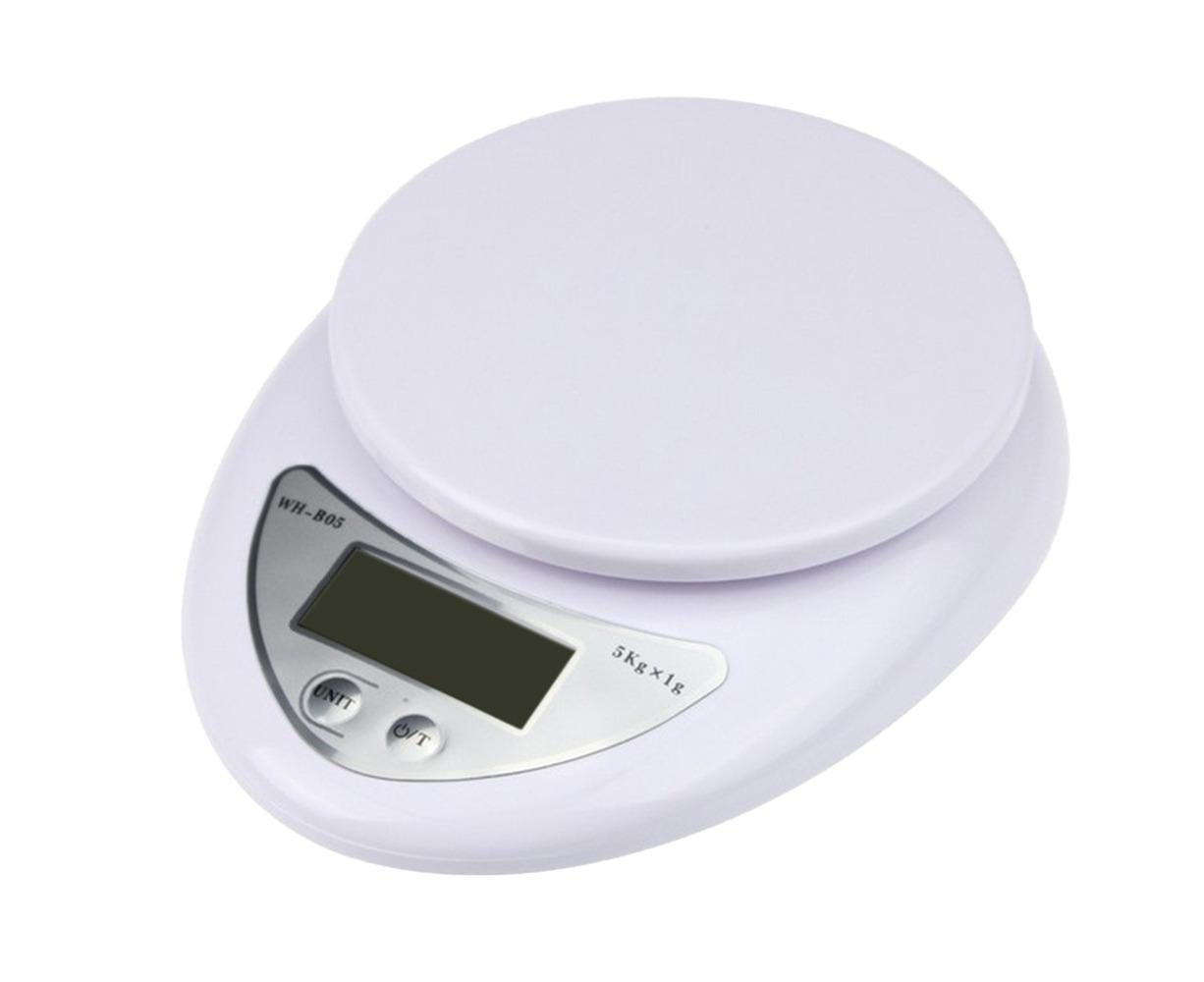 5KG/1g Digital Kitchen Food Scale for Cooking Barking Grams Ounces Pound Kilogram Units Switchable 120s V1263-JX-2453