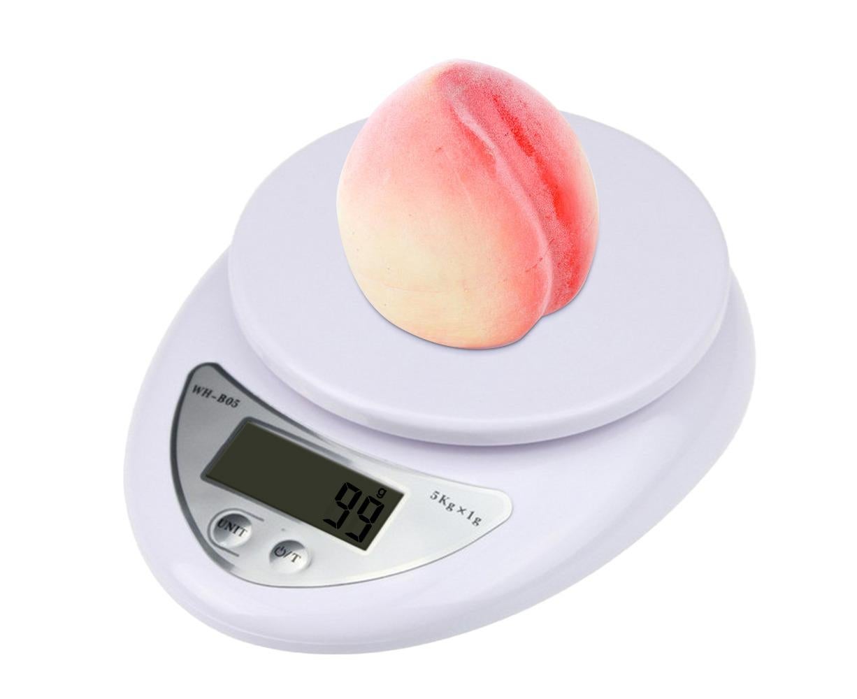 5KG/1g Digital Kitchen Food Scale for Cooking Barking Grams Ounces Pound Kilogram Units Switchable 120s V1263-JX-2453