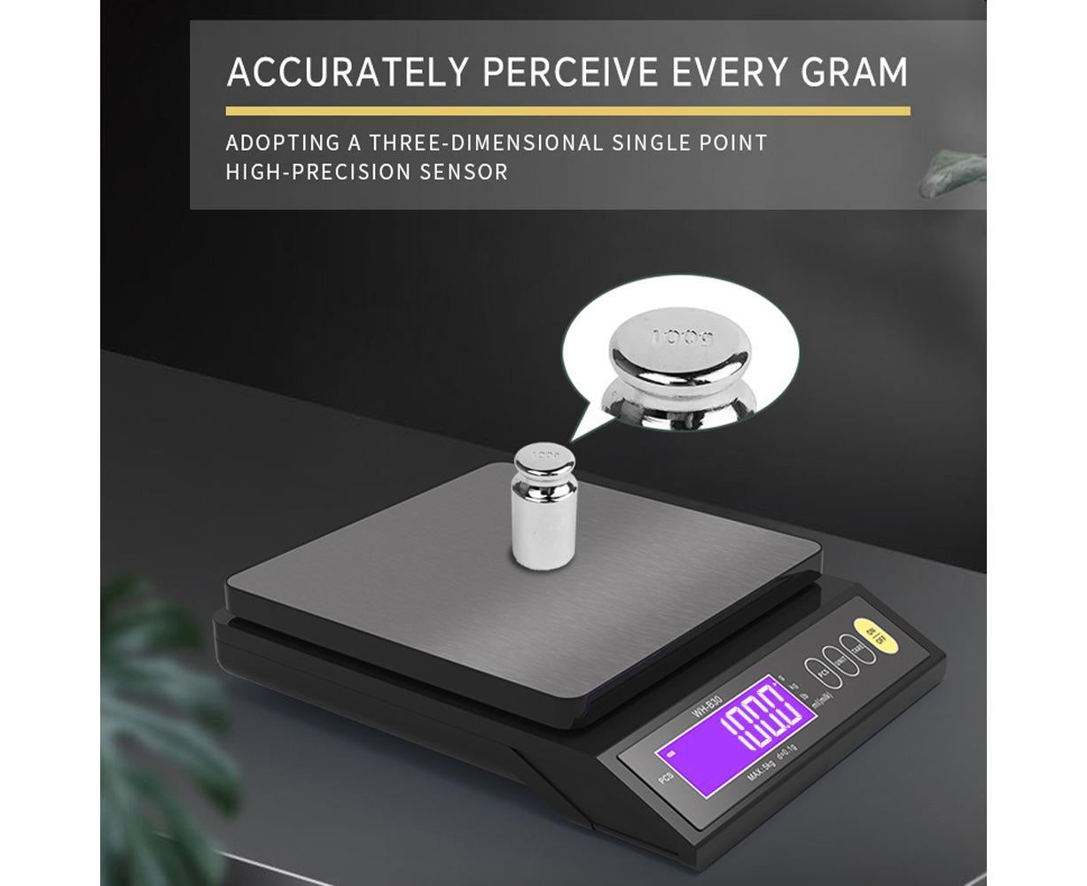 Rechargeable Baking Electric Scale IP67 Waterproof High Accurate Kitchen Scale with Counting Tare Zeroing V1263-JX-2458